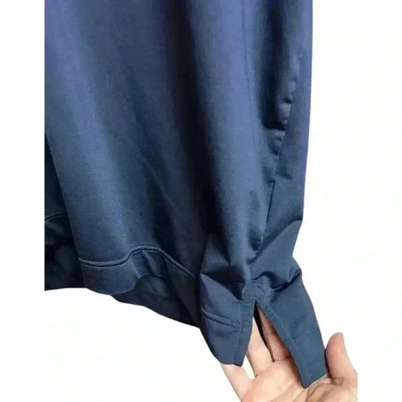 Footjoy FJ Men's Gray Blue Color Block Stripes Short Sleeve Polo Shirt - Picture 4 of 9